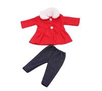 DUORUI Ropa de Muñeca Vestido Abrigo de Invierno de Cuello de Peluche con Pantalones para Muñeca New Born Baby de 18 Pulgadas