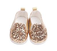 DUORUI Zapatos de Muñeca Zapatillas de Deporte Casuales para Muñeca New Born Baby de 18 Pulgadas con Lentejuelas