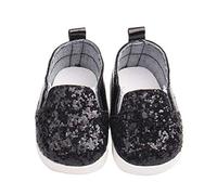 DUORUI Zapatos de Muñeca Zapatillas de Deporte Casuales para Muñeca New Born Baby de 18 Pulgadas con Lentejuelas
