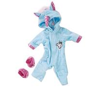 DUORUIMI Ropa de Muñeca Traje de Invierno Monos Pijamas para Muñeca New Born Baby Doll Patrón de Unicornio de 18 Pulgadas