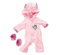 DUORUIMI Ropa de Muñeca Traje de Invierno Monos Pijamas para Muñeca New Born Baby Doll Patrón de Unicornio de 18 Pulgadas