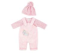 DUORUIMI Ropa de Muñeca Vestido de Tirantes Body para Muñeca New Born Baby Doll de 18 Pulgadas Patrón de Dinosaurio Unicornio