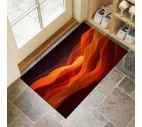 DUOTCYELE Felpudo Montañas De Olas 90 x 150 cm, Antideslizante, para Interior, Alfombra De Pasillo Arte Abstracto Resistente, Decoración del Hogar para Entrada, Porche, Balcón