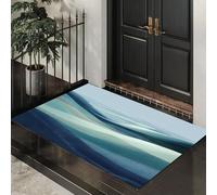DUOTCYELE Felpudo Paisaje Abstracto De Colinas, Alfombrillas para Interiores, Felpudo Minimalismo Antideslizante de Perfil Bajo para Entrada Cocina Puerta Trasera, 90 x 150 cm