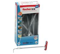 Duotec Nylon Yeso Accesorios, 10 Paquete con Tornillos - FISCHER FIXINGS
