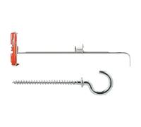 Duotec Taco basculante 10 RH (Diámetro taco: 10 mm, Longitud taco: 50 mm, Placas de yeso laminado, Con tornillos/ganchos, 2 ud.)