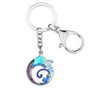 DUOWEI Llavero de gato lindo Keychain de gato Regalos de gato delicados para mujeres Niñas Encantos para bolsos Llavero de coche, W2L2