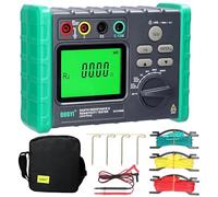 DUOYI DY4100A / DY4100B Digital Earth Ground Resistance Meg-ohmmeter 0-2000 Ohm Instrumentos Inspección Electricista Probador de resistencia (DY4100B con función de resistencia al suelo)