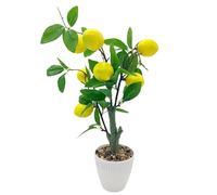 duoyif Limonero Artificial en Maceta, Planta de Plástico Decorativas, Falso Fruta Rama Simulación, Árbol de Limón para Decoración Baño, Salón, Cocina, Dormitorio, Oficina, 1 Pieza