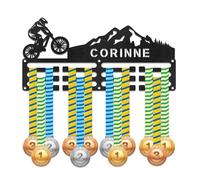 DUOYUN Estante de exhibición de medallas Personalizado, Soporte de Placa de identificación Personalizable, montado en la Pared, Adecuado para medallas o premios, Regalos para Atletas