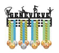 DUOYUN Estante de exhibición de medallas Personalizado, Soporte de Placa de identificación Personalizable, montado en la Pared, Adecuado para medallas o premios, Regalos para Atletas