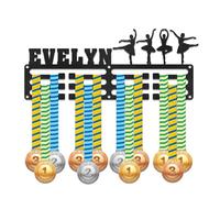 DUOYUN Estante de exhibición de medallas Personalizado, Soporte de Placa de identificación Personalizable, montado en la Pared, Adecuado para medallas o premios, Regalos para Atletas