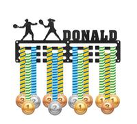 DUOYUN Estante de exhibición de medallas Personalizado, Soporte de Placa de identificación Personalizable, montado en la Pared, Adecuado para medallas o premios, Regalos para Atletas