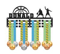 DUOYUN Estante de exhibición de medallas Personalizado, Soporte de Placa de identificación Personalizable, montado en la Pared, Adecuado para medallas o premios, Regalos para Atletas