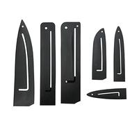 duozea Cuchillo Protección Protector Cuchillas Fundas - Protectora Cubierta Universal Funda Plástico 6 Tamaños Diferentes para Cuchillos Colocados en Cajones de Armarios Pan Trinchar, 6 Piezas