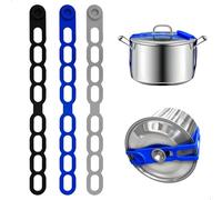 duozoanz Cinta Fijación para Tapa de Olla, Soporte para Tapa de Olla, tapa de Silicona Reutilizable Elástica Autobloqueo Corbata Silicona para Agrupar Organizar Cortinas, 21.65 Pulgadas
