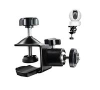 duozoanz Pinza Cámara Clamp Mount Soporte - Montura Flexible con Placa de Montaje Universal y Adaptador Tornillo 1/4" para Accesorios Sistemas Cámaras Seguridad Exteriores e Interiores, 1 Pieza