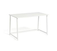 DUPI Escritorio Plegable PRACTIC 100x50 cm - Mesa de Ordenador Blanca con Estructura Metálica Resistente, Escritorio Compacto y Multifuncional para Estudio u Oficina en Casa