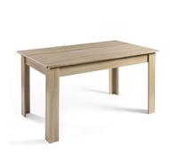 DUPI Mesa Comedor Aitana con Estructura y Tapa Superior de Madera (Taupe, 140x80x79)