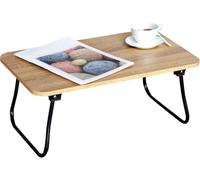 DUPI Mesa Plegable Portátil Easy | Diseño Compacto y Multifuncional | Material Resistente y Duradero | Uso en Cama o Sofá | Fácil de Limpiar | 52.5 x 30 x 21.5 cm | Taupe-Negro