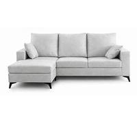 DUPI Sofá Chaiselongue Confort Pro | Arcón Reversible Izquierda/Derecha | 190x100x140 cm | Gris