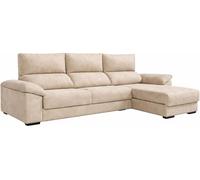 DUPI Sofá Chaiselongue Sleep Pro | Arcón Reversible Izquierda/Derecha | 265x96x148 cm | Beige
