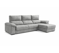 DUPI Sofá Chaiselongue Sleep Pro | Arcón Reversible Izquierda/Derecha | 265x96x148 cm | Gris