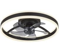Dupi ventilador de techo con luz led max air | motor dc silencioso | 6 velocidades | luz dimmable | mando a distancia | ø 50 cm | negro