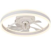 Dupi ventilador de techo con luz led max air | motor dc silencioso | 6 velocidades | luz dimmable | mando a distancia | ø 50 cm | blanco