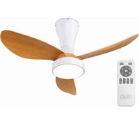 Dupi ventilador de techo pro air | motor dc silencioso | 6 velocidades | luz led dimmable 3000-6000k | temporizador | ø 80 cm | blanco / haya