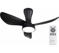 Dupi ventilador de techo pro air | motor dc silencioso | 6 velocidades | luz led dimmable 3000-6000k | temporizador | ø 80 cm | negro