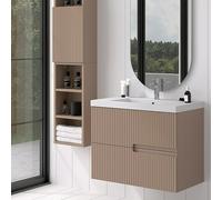 Duplach Mueble de lavabo Mana (L x An x Al: 45 x 100 x 60 cm, Moka, Melamina)