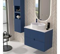 Duplach Mueble de lavabo Mana (L x An x Al: 45 x 60 x 60 cm, Oceano, Melamina)