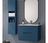 Duplach Mueble de lavabo Teram (L x An x Al: 45 x 100 x 60 cm, Oceano, Melamina)