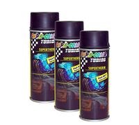 Dupli-Color Supertherm Black 191794 - 3 botes de pintura (800 °C, resistente al calor, 400 ml)