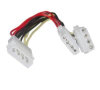 Duplicador Alimentación Molex 5.25 Macho a 2x 5.25 Hembra