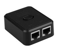Duplicador Conmutador Gigabit RJ45 Pasivo Switch Ethernet de 2 Puertos Splitter para Red 1000Mbps Sin Necesidad Alimentación Mini Switch para Modo A 1 Entrada 2 Salidas y B 2 Entradas 1 Salida