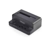 StarTech.com Clonador NVMe M.2 a SATA de 2.5/3.5 - Dock Duplicador Autónomo de 2 Bahías para SSD - Bidireccional NVMe a SATA