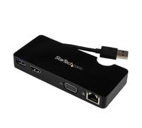 Duplicador de puertos USB USBUSB3SMDockHV 3.0 (3.1 Gen 1) Negro - STARTECH