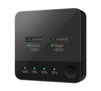 Duplicador de SSD M.2 SATA, Estación de Acoplamiento SATA M.2 Clon sin Conexión de Doble Bahía, 1Gbps, Clonador M.2 para SSD Tamaño 2230/2242/2260/2280/22110