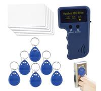 Duplicador de tarjetas, copiadora, copiadora de llaves de mano de identificación, escáneres de identificación portátiles de 125 KHz, electrodomésticos con 6 etiquetas grabables para tarjetas de acceso