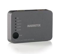 DUPLICADOR HDMI 4K60 - Marmitek Split 312 UHD - HDMI Splitter 1 entrada 2 salidas - Ultra HD - 4K60 - Divisor HDMI - 3840 x 2160 60Hz - HDCP 2.2 - Interruptor EDID - Amplificador incorporado