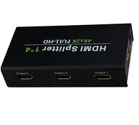 DUPLICADOR Metal HDMI 4 Puertos 1X4 HDMI Splitter Box 1 Input 4 Output 1x4 1.4v 4kx2k 1080P 3D (4K104) Splitter HDMI de 1 Entrada y 4 Salidas