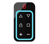 Duplicador remoto de garaje multifrecuencia de 8 canales con soporte de 300 915MHz para 8 grupos remotos y función de memoria para restaurar códigos (azul)