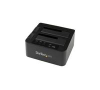 Duplicador y Estación de acoplamiento - STARTECH - SDOCK2U33RE - eSATA/USB 3.0 - Negro - 2,5/3,5 pulgadas