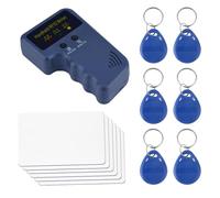 Duplicadora de copiadora RFID, Lector de copiadora RFID - Duplicadora de tarjetas RFID de identificación Copiadora de tarjetas de mano,Escáneres de identificación portátiles de 125 kHz con 6 etiquetas