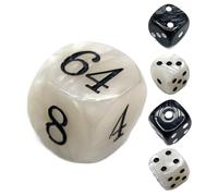 Duplicar el Set de Dados, combinación de Dados del Juego de Mesa de Noche Familiar con Bolsa de Almacenamiento - Dados de duplicación acrílica para reuniones de Amigos, Fiestas, Viajes, Acampar