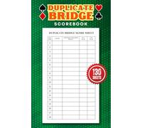 Duplicate Bridge Scorebook: 130 Duplicate Bridge Score Sheets Notebook, Size 5 x 8 Inches