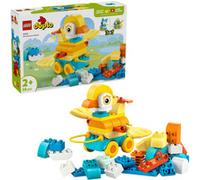 LEGO Duplo Animales sobre Ruedas 3en1 - Juguete de Construcción Educativo con Ladrillos para Construir Figura de Perro, Pato o Pez de Juguete con Ruedas - Regalo para Niños y Niñas de 2+ Años 10448