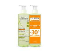 EXOMEGA CONTROL gel emoliente 2en1 pack 2 x 500 ml